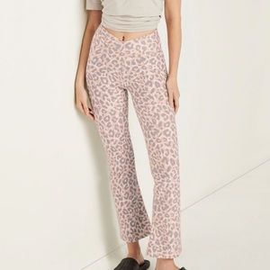 Pink Brink Leopard crossover flare victoria secret